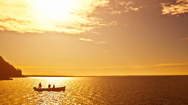 istock Fishing at sunset, Tilt Shift Lens 185005046