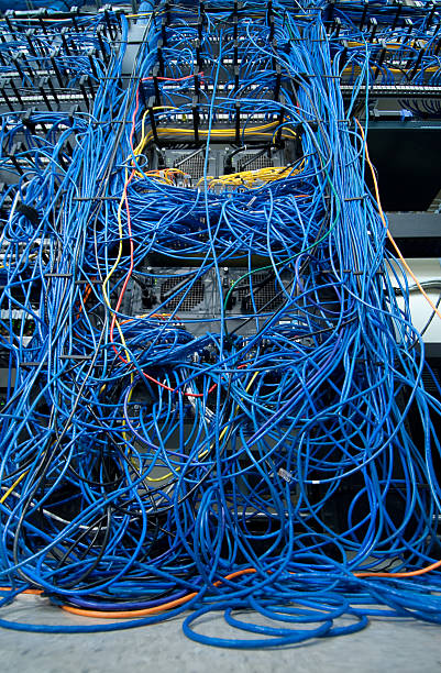 sieć komputerowa - multi colored business network server it support zdjęcia i obrazy z banku zdjęć