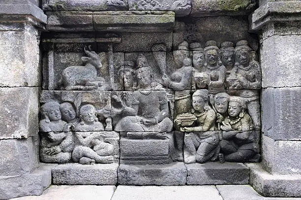 artifacts at Borobudur, Yogjakarta, Indonesia