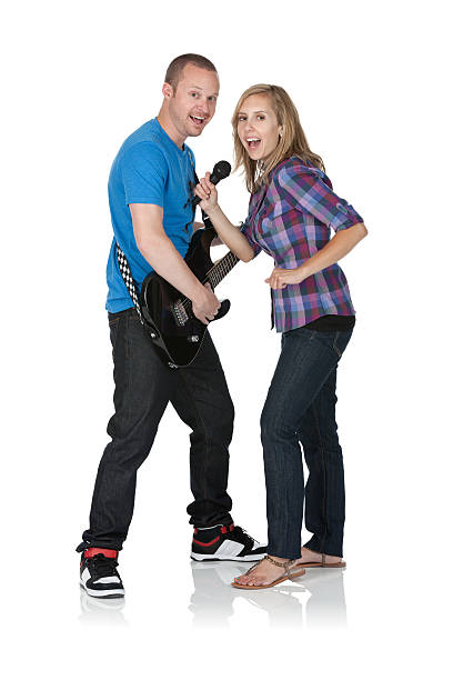 istock Portrait of a couple singing 185005417