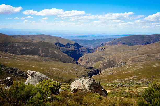 Swartberg mountain pass Karoo South Africa stock photo