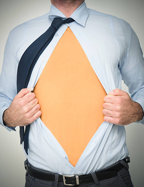 istock Business Man and his superhero 185005788