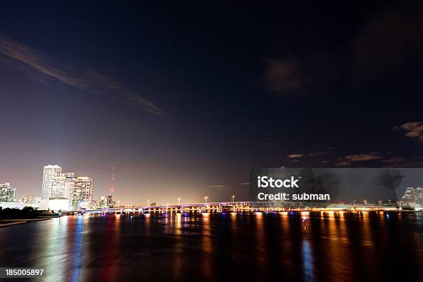 Miami Bridges Stock Photo - Download Image Now - Architecture, Atlantic Ocean, Biscayne Bay