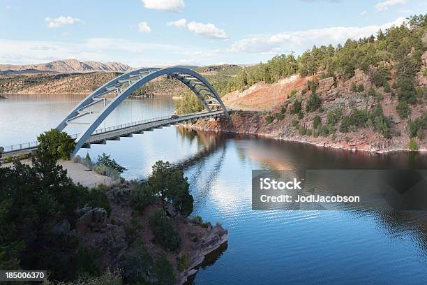 Einkaufswagen Creekbrücke Im Flaming Gorge National Recreation Area Stockfoto und mehr Bilder von Brücke