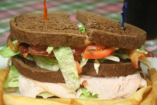 istock Turkey Club Sandwich 185006424