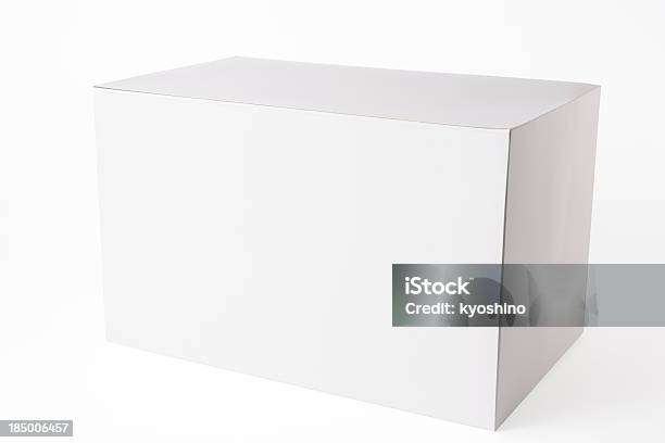 Imagen De Blanco Aislado En Blanco Caja En Fondo Blanco Foto de stock y más banco de imágenes de Blanco - Color