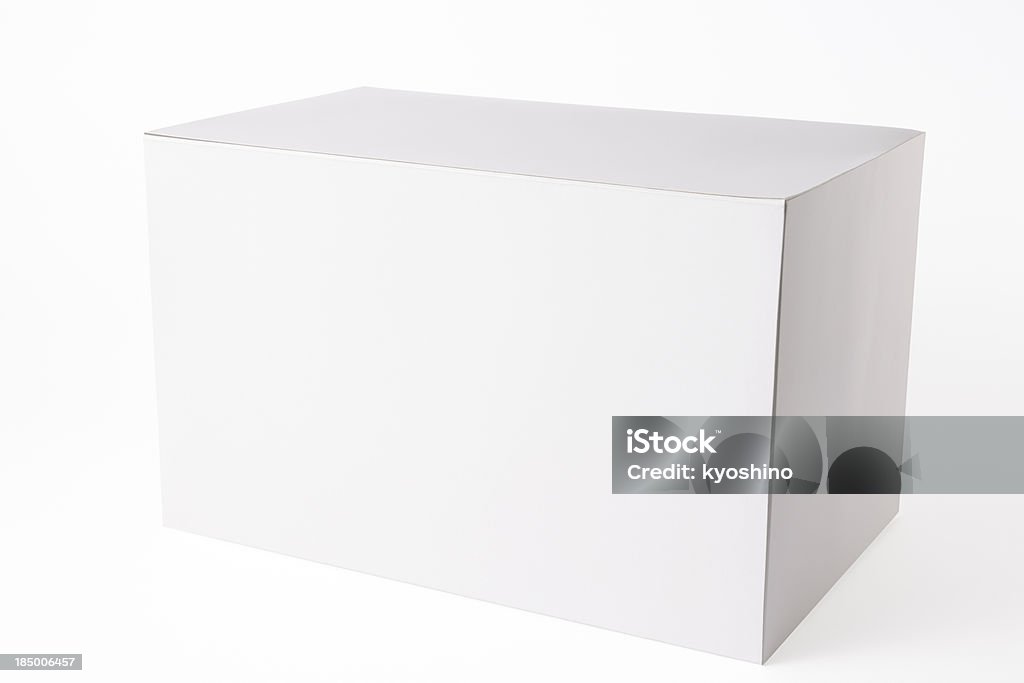 絶縁ショットを白背景の上に空白のボックス - 段ボール箱のロイヤリティフリーストックフォト