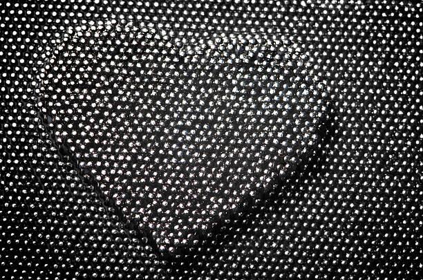Metallic Heart Abstract Dark Pin Art for Valentine's Day