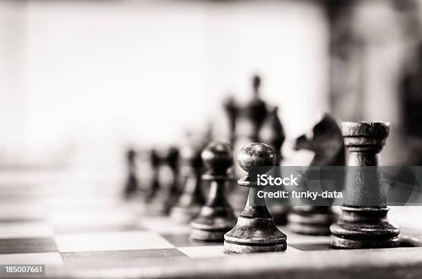 Vintage Chess Board Stock Photo - Download Image Now - Chess, Strategy, Chess Board