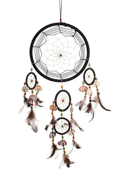 Dreamcatcher isolated on white