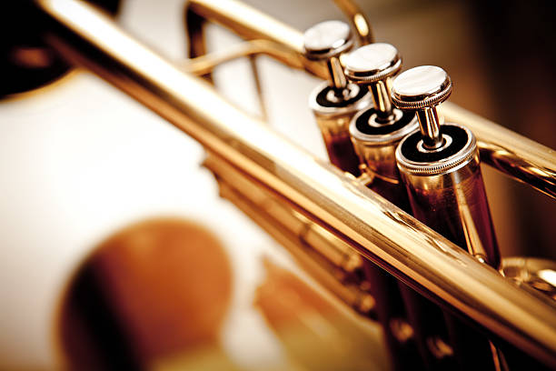 trompete - brass section imagens e fotografias de stock