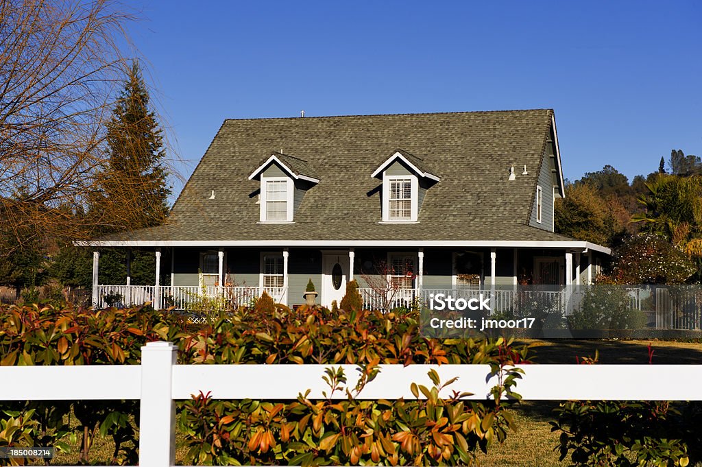 Northern California Country Home This upscale country home is located near Folsom Lake in Northern California. House Stock Photo