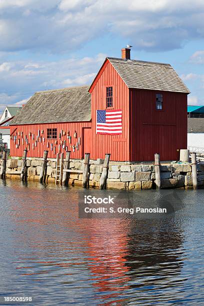 Photo libre de droit de Rockport Pêche Shack banque d'images et plus d'images libres de droit de Balise de casier à homard - Balise de casier à homard, Cahute, Cap Ann - Massachusetts