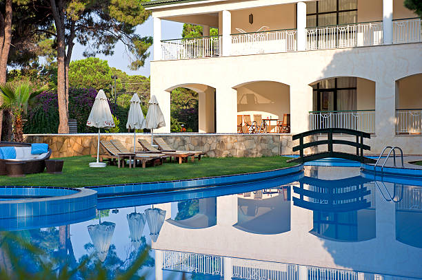 istock Luxury villa with swimming pool 185008827