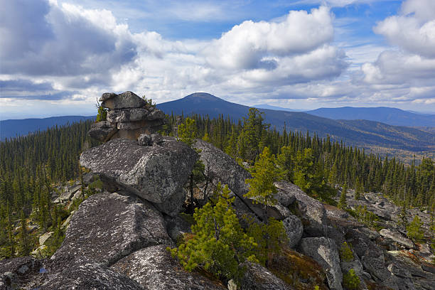 istock Altay motives. Horizon view. 185008932