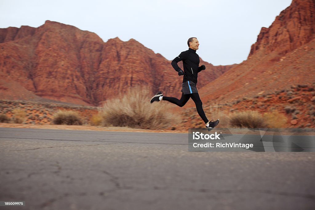 Maschio Runner - Foto stock royalty-free di 50-54 anni