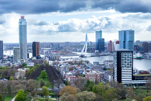 istock Panoramic view of Rotterdam, Netherlands 1850102530