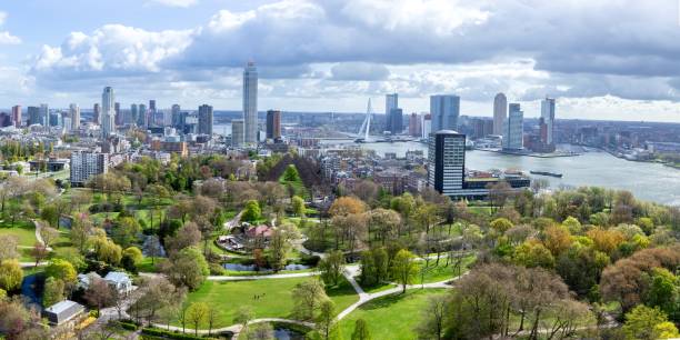 istock Panoramic view of Rotterdam, Netherlands 1850104158