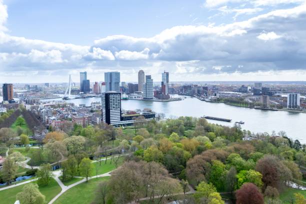 istock Panoramic view of Rotterdam, Netherlands 1850104683