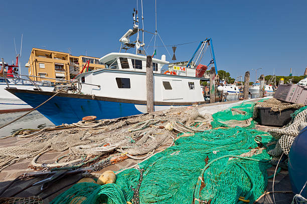 istock Trawler at Caorle harbour, Italy 185010573