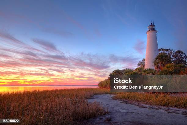 St Marks Lighthouse Stock Photo - Download Image Now - Florida - US State, Tallahassee, Lighthouse