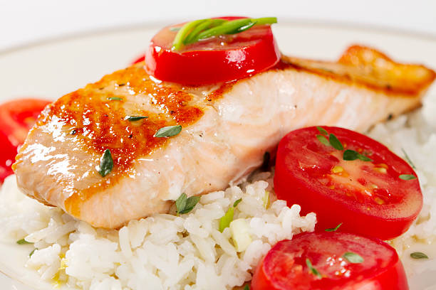 istock Salmon Fillet with Buerre Blanc Sauce 185010954