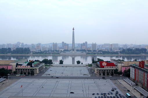 Kim Il Sung Square from the Grand People's Study House
