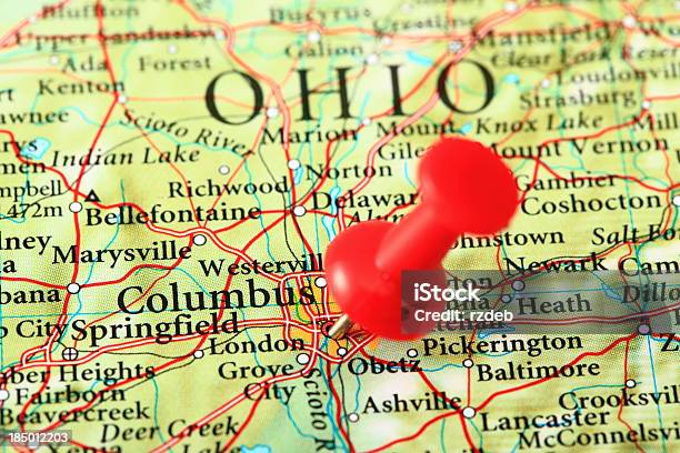 Columbus Ohio미국 맵 콜럼버스-오하이오에 대한 스톡 사진 및 기타 이미지 - 콜럼버스-오하이오, 지도, 오하이오