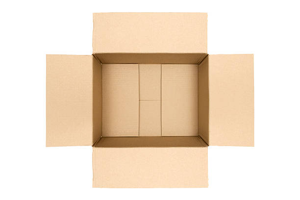 空のカートン - corrugated cardboard moving house cardboard box ストックフォトと画像