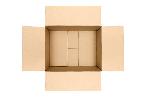 Empty Carton stock photo