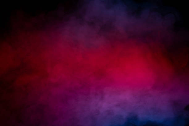 istock Purple and blue steam on a black background. 1850125987