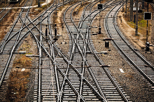 istock Railway Tracks in Train Station, Vienna 185012827