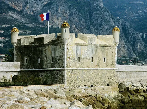 vauban fort on the sea front at menton on the french riviera