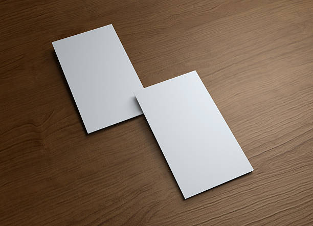istock Business Card on wood table chinese styles 185014562