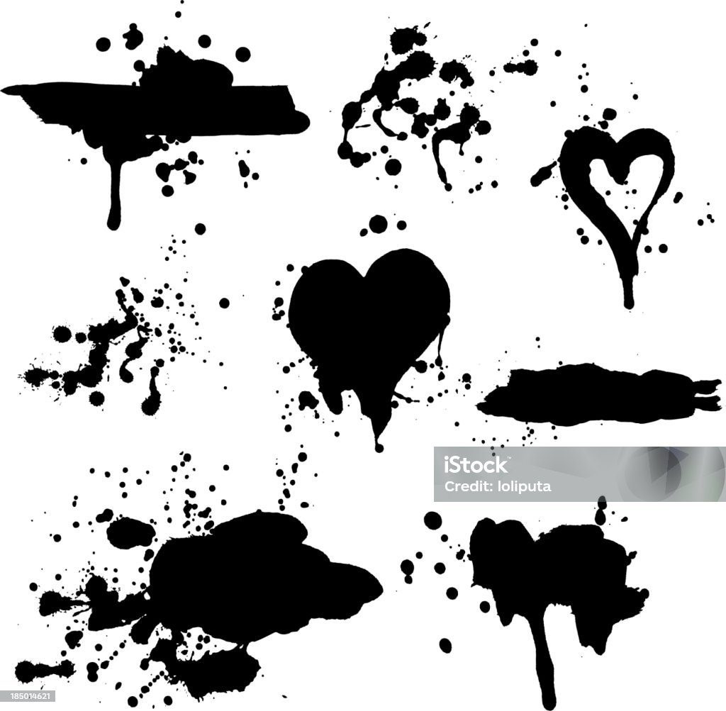 Fond de vector grunge - clipart vectoriel de Coeur - Symbole d'une idée libre de droits