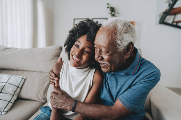istock Grandfather and granddaughter 1850150706