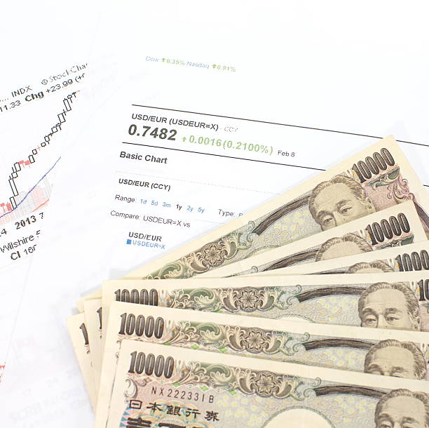 istock Rate of exchange with japanese yen 185017664