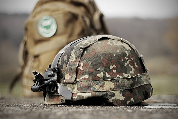 German Modern Military Helmet stock photo