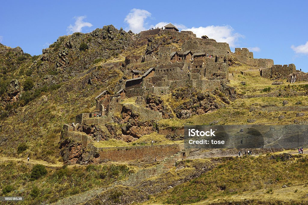 Pisac ruins. Cusco, Peru Pisac ruins. Sacred Valley, Cuzco, Peru, South America Agriculture Stock Photo