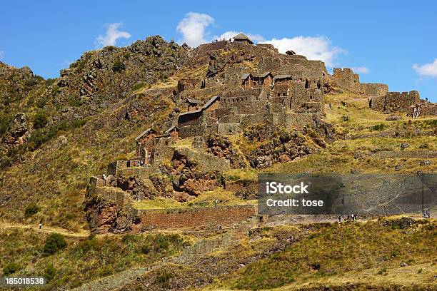 Pisac Ruins Cusco Peru Stock Photo - Download Image Now - Agriculture, Ancient, Ancient Civilization