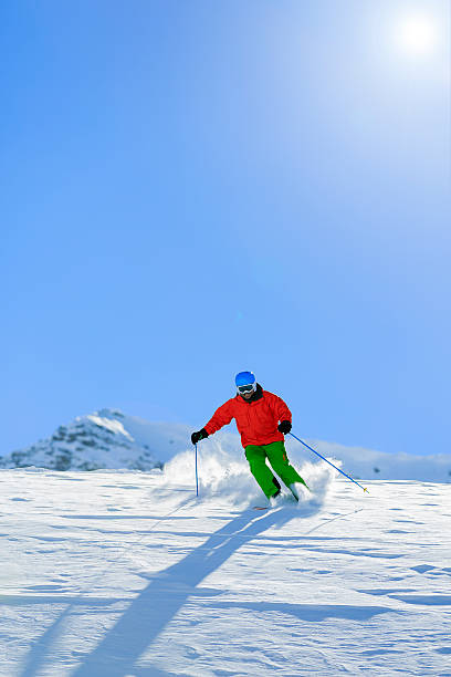 istock Freeride in fresh powder snow 185018682