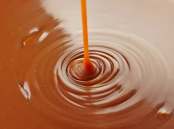 Photo of sweet caramel sauce