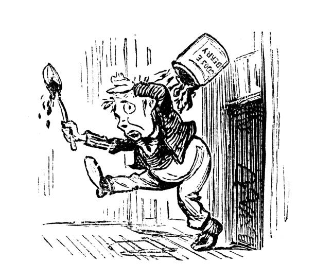 British satire caricature comic cartoon illustration