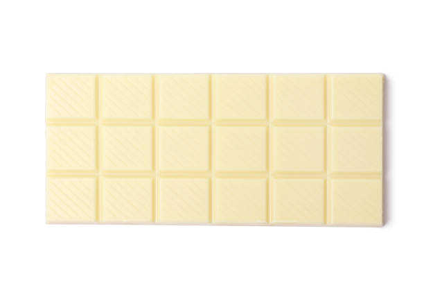 istock White chocolate bar isolated on a white background. 1850252499