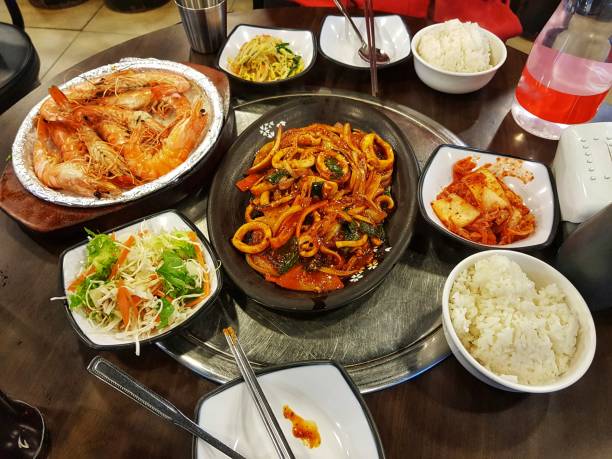 It is a famous dish of Jeju Island with soup made of scallops and abalone.