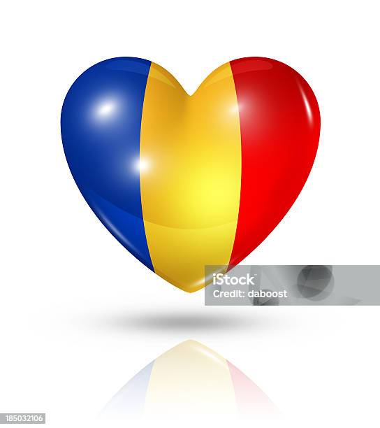 Love Chad Heart Flag Icon Stock Photo - Download Image Now - Africa, Chad - Central Africa, Chad Flag