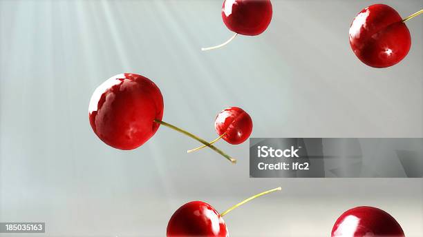 Frische Cherry Falling Down Flair 3 Stockfoto und mehr Bilder von Abnehmen - Abnehmen, Agrarbetrieb, Bildhintergrund