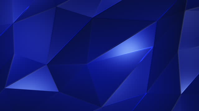 Shiny Blue Low Poly Abstract Technology Background