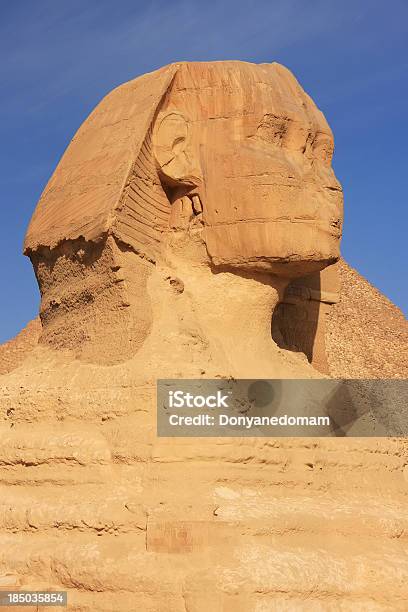 The Sphinx Against Blue Sky Cairo Stock Photo - Download Image Now - Africa, Ancient, Archaeology