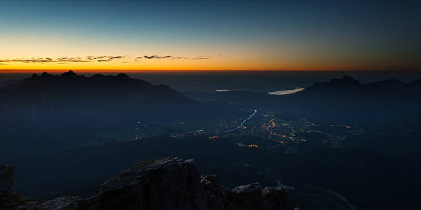istock view to valley from austrian mountain at sunrise 185037556
